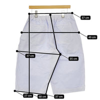 nest Robe コットンツイル近江晒しハーフパンツ 製品染め  01211-1045  ショートパンツ ハーフパンツ ショーツ 21SS ライトブルー レディース ネストローブ【中古】5-0404S△