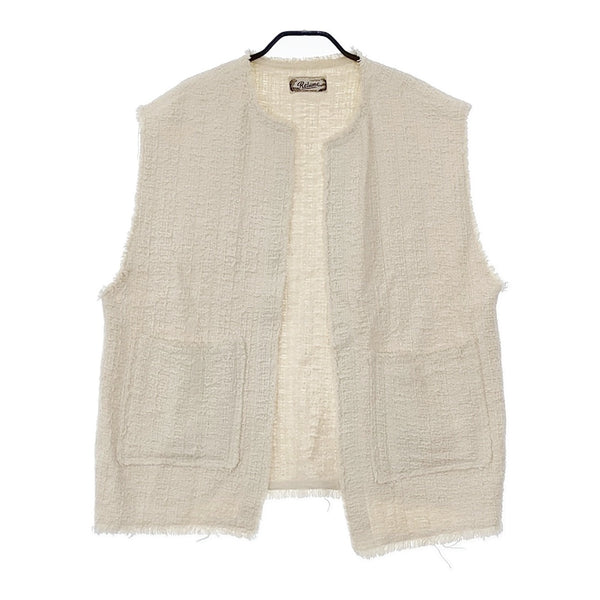 JOURNAL STANDARD relume Art Salon ツイードベスト 定価11000円 22011462501010 ベスト 23SS アイボリー レディース ジャーナルスタンダードレリューム【中古】5-0404M△