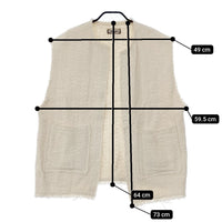 JOURNAL STANDARD relume Art Salon ツイードベスト 定価11000円 22011462501010 ベスト 23SS アイボリー レディース ジャーナルスタンダードレリューム【中古】5-0404M△