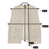 JOURNAL STANDARD relume Art Salon ツイードベスト 定価11000円 22011462501010 ベスト 23SS アイボリー レディース ジャーナルスタンダードレリューム【中古】5-0404M△