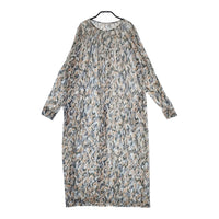 mina perhonen light dance カットソードレス aba8830 定価55000円 ワンピース 23AW グレー グリーン レディース ミナペルホネン【中古】5-0310M△