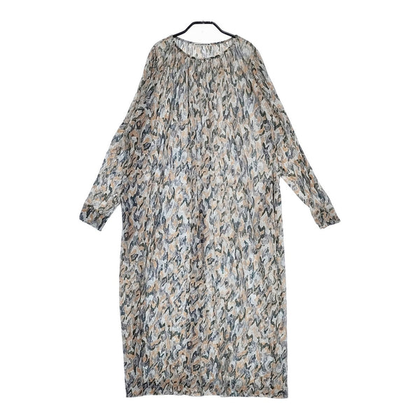 mina perhonen light dance カットソードレス aba8830 定価55000円 ワンピース 23AW グレー グリーン レディース ミナペルホネン【中古】5-0310M△
