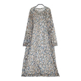 mina perhonen light dance カットソードレス aba8830 定価55000円 ワンピース 23AW グレー グリーン レディース ミナペルホネン【中古】5-0310M△