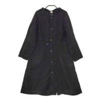 jardin botanique リネン 長袖 ひざ丈 ワンピース ブラック レディース ジャルダンボタニーク【中古】5-0404M△
