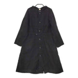 jardin botanique リネン 長袖 ひざ丈 ワンピース ブラック レディース ジャルダンボタニーク【中古】5-0404M△