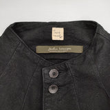 jardin botanique リネン 長袖 ひざ丈 ワンピース ブラック レディース ジャルダンボタニーク【中古】5-0404M△