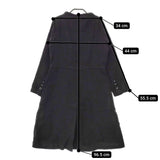 jardin botanique リネン 長袖 ひざ丈 ワンピース ブラック レディース ジャルダンボタニーク【中古】5-0404M△