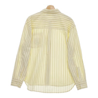 Rest & Recreation レストアンドレクリエーション OVERSIZED STRIPE SHIRT オーバーサイズストライプシャツ 24AW イエロー【中古】4-1031M♪