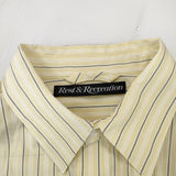 Rest & Recreation レストアンドレクリエーション OVERSIZED STRIPE SHIRT オーバーサイズストライプシャツ 24AW イエロー【中古】4-1031M♪