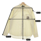 Rest & Recreation レストアンドレクリエーション OVERSIZED STRIPE SHIRT オーバーサイズストライプシャツ 24AW イエロー【中古】4-1031M♪