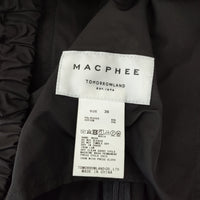 MACPHEE ポリステルコットンメモリークロス アノラックパーカ サイズ36 ブルゾン 24SS ブラック レディース マカフィー【中古】4-1031M♪