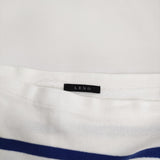 LENO BASQUE SHIRT バスクシャツ サイズ2 定価22000円 ボーダー 長袖Ｔシャツ カットソー ロンＴ ホワイト ブルー レディース リノ【中古】5-0323M♪