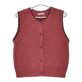 BEAUTY&YOUTH UNITED ARROWS ミックスカラー ブークレベスト 定価12600円 1618-199-0944 レッド レディース ビューティ＆ユース【中古】5-0323M♪