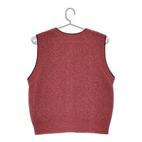 BEAUTY&YOUTH UNITED ARROWS ミックスカラー ブークレベスト 定価12600円 1618-199-0944 レッド レディース ビューティ＆ユース【中古】5-0323M♪