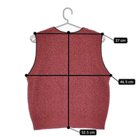 BEAUTY&YOUTH UNITED ARROWS ミックスカラー ブークレベスト 定価12600円 1618-199-0944 レッド レディース ビューティ＆ユース【中古】5-0323M♪