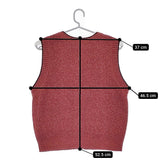 BEAUTY&YOUTH UNITED ARROWS ミックスカラー ブークレベスト 定価12600円 1618-199-0944 レッド レディース ビューティ＆ユース【中古】5-0323M♪