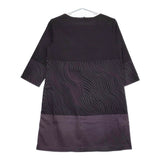 marimekko GEDDA サイズ36 チュニック ワンピース ブラック パープル レディース マリメッコ【中古】5-0323M♪