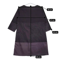 marimekko GEDDA サイズ36 チュニック ワンピース ブラック パープル レディース マリメッコ【中古】5-0323M♪