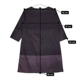marimekko GEDDA サイズ36 チュニック ワンピース ブラック パープル レディース マリメッコ【中古】5-0323M♪