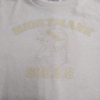 UNDERCOVER Sue UNDERCOVER スラッシュレイヤード半袖スウェット NIGHTMARE 半袖Ｔシャツ カットソー オフホワイト レディース アンダーカバー【中古】5-0515S∞