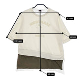 UNDERCOVER Sue UNDERCOVER スラッシュレイヤード半袖スウェット NIGHTMARE 半袖Ｔシャツ カットソー オフホワイト レディース アンダーカバー【中古】5-0515S∞