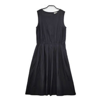 MARGARET HOWELL シルクコットン 578-6158002 ノースリーブドレス ワンピース ブラック レディース マーガレットハウエル【中古】5-0515S∞