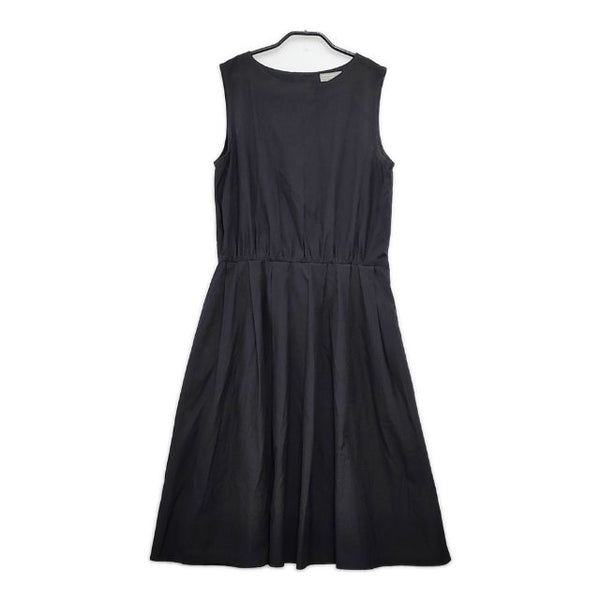 MARGARET HOWELL シルクコットン 578-6158002 ノースリーブドレス ワンピース ブラック レディース マーガレットハウエル【中古】5-0515S∞