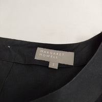 MARGARET HOWELL シルクコットン 578-6158002 ノースリーブドレス ワンピース ブラック レディース マーガレットハウエル【中古】5-0515S∞