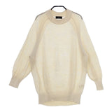 SHIPS primary navy label メッシュ編み コットン セーター ニット ベージュ レディース シップス【中古】5-0317M∞