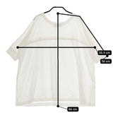 chimala S コットン 日本製 半袖Ｔシャツ カットソー ホワイト レディース チマラ【中古】5-0317S∞