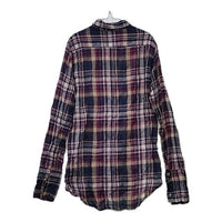 AMERICAN COLORS シワ加工 CLASSICS XS コットンチェック 長袖シャツ パープル レディース アメリカンカラーズ【中古】5-0317M∞