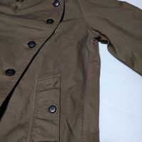 HARROW TOWN STORES HTS DOUBLE OVER COAT 定価48400円 製品染め コットン コート 22AW ブラウン レディース ハロウタウンストアズ【中古】4-1205M∞