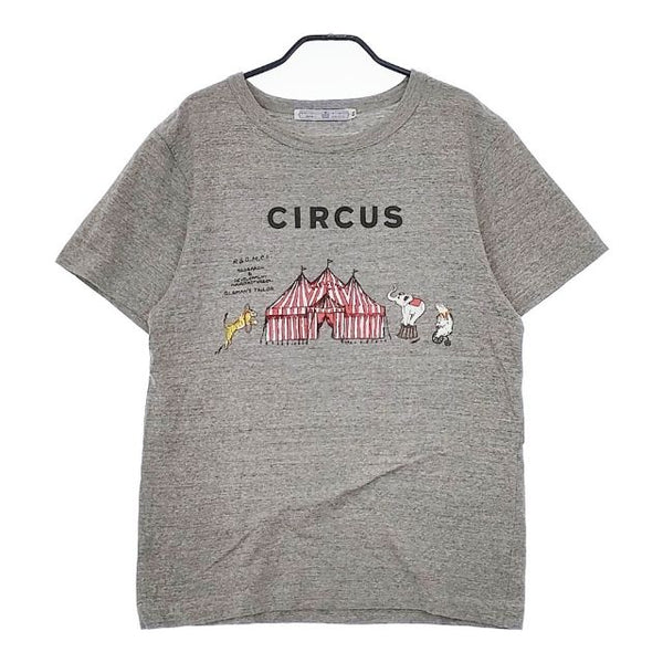 R&D.M.Co- CIRCUS サーカス サイズXL 定価13000円 半袖Ｔシャツ カットソー グレー レディース オールドマンズテーラー【中古】5-0605S∞