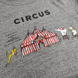 R&D.M.Co- CIRCUS サーカス サイズXL 定価13000円 半袖Ｔシャツ カットソー グレー レディース オールドマンズテーラー【中古】5-0605S∞