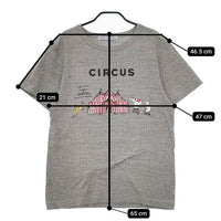 R&D.M.Co- CIRCUS サーカス サイズXL 定価13000円 半袖Ｔシャツ カットソー グレー レディース オールドマンズテーラー【中古】5-0605S∞