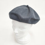 mature ha beret top gather big silk ベレートップギャザービッグ 定価9500円 MAS1820 ベレー帽 グレー レディース マチュアーハ【中古】5-0615M◎