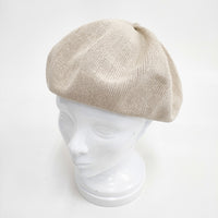 mature ha beret top gather big silk ベレートップギャザービッグ 定価9500円 MAS1820 ベレー帽 ベージュ レディース マチュアーハ【中古】5-0615M◎
