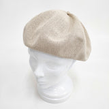 mature ha beret top gather big silk ベレートップギャザービッグ 定価9500円 MAS1820 ベレー帽 ベージュ レディース マチュアーハ【中古】5-0615M◎