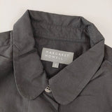 MARGARET HOWELL 578-3253016 COTTON OXFORD コットン 丸襟  長袖シャツ 23AW チャコールグレー レディース マーガレットハウエル【中古】5-0118M∞