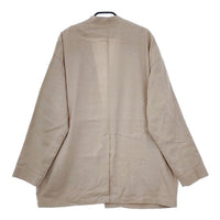 evam eva E221T058 シルクリネン ノーカラージャケット ベージュ レディース エヴァムエヴァ【中古】5-0317M∞