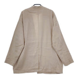 evam eva E221T058 シルクリネン ノーカラージャケット ベージュ レディース エヴァムエヴァ【中古】5-0317M∞