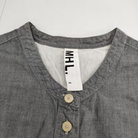 MHL. 595-257350 コットンリネン フレンチスリーブ ワンピース グレー レディース エムエイチエル【中古】5-0605S∞