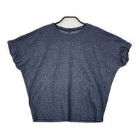 mizuiro-ind 袖デザイン  半袖Ｔシャツ カットソー ネイビー レディース ミズイロインド【中古】5-0605S∞