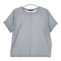 mizuiro-ind 袖デザイン  半袖Ｔシャツ カットソー ライトブルー レディース ミズイロインド【中古】5-0605S∞