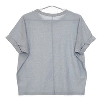 mizuiro-ind 袖デザイン  半袖Ｔシャツ カットソー ライトブルー レディース ミズイロインド【中古】5-0605S∞