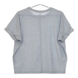 mizuiro-ind 袖デザイン  半袖Ｔシャツ カットソー ライトブルー レディース ミズイロインド【中古】5-0605S∞