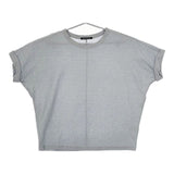 mizuiro-ind 袖デザイン  半袖Ｔシャツ カットソー ライトブルー レディース ミズイロインド【中古】5-0605S∞