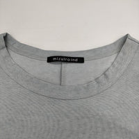 mizuiro-ind 袖デザイン  半袖Ｔシャツ カットソー ライトブルー レディース ミズイロインド【中古】5-0605S∞