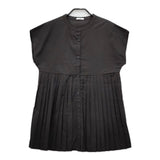 URBAN RESEARCH ITEMS プリーツキリカエフレンチブラウス 定価7990円 ブラウス シャツ ブラック レディース アーバンリサーチ【中古】5-0605S∞