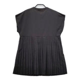URBAN RESEARCH ITEMS プリーツキリカエフレンチブラウス 定価7990円 ブラウス シャツ ブラック レディース アーバンリサーチ【中古】5-0605S∞